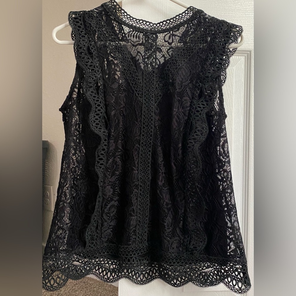 Lacey Black Tank
